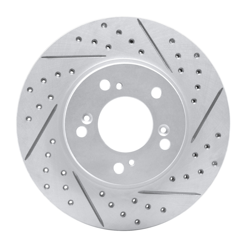 Acura RL Brake Rotor (1) - Front Right - DFC - Drilled & Slotted Geoperformance Rotor - `91-`01