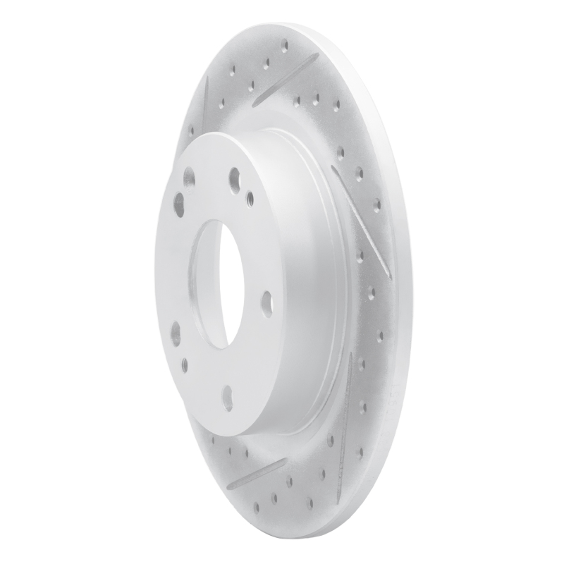 Honda Civic Brake Rotor (1) - Rear Left - DFC - Drilled & Slotted Geoperformance - `16-`25