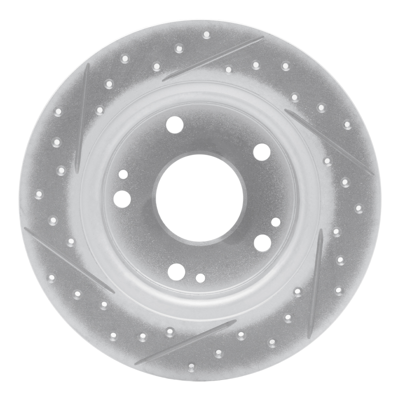 Honda Civic Brake Rotor (1) - Rear Right - DFC - Drilled & Slotted Geoperformance - `16-`25