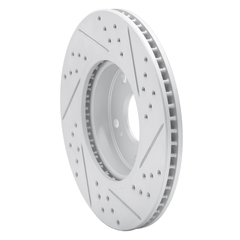 Honda Civic Hatchback Brake Rotor (1) - Front Left - DFC - Drilled & Slotted Geoperformance - `16-`26