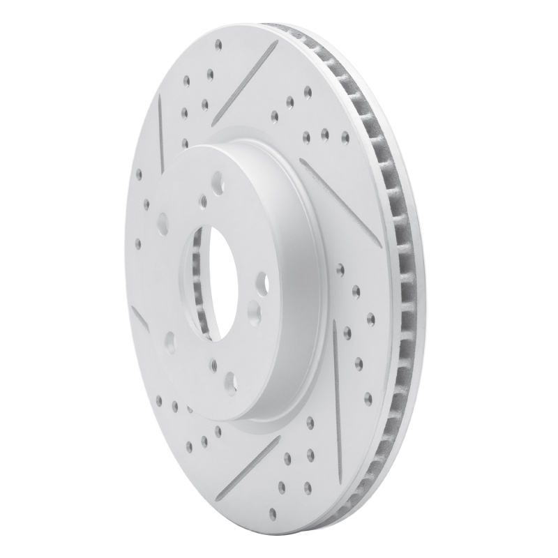 Honda Civic Hatchback Brake Rotor (1) - Front Left - DFC - Drilled & Slotted Geoperformance - `16-`26