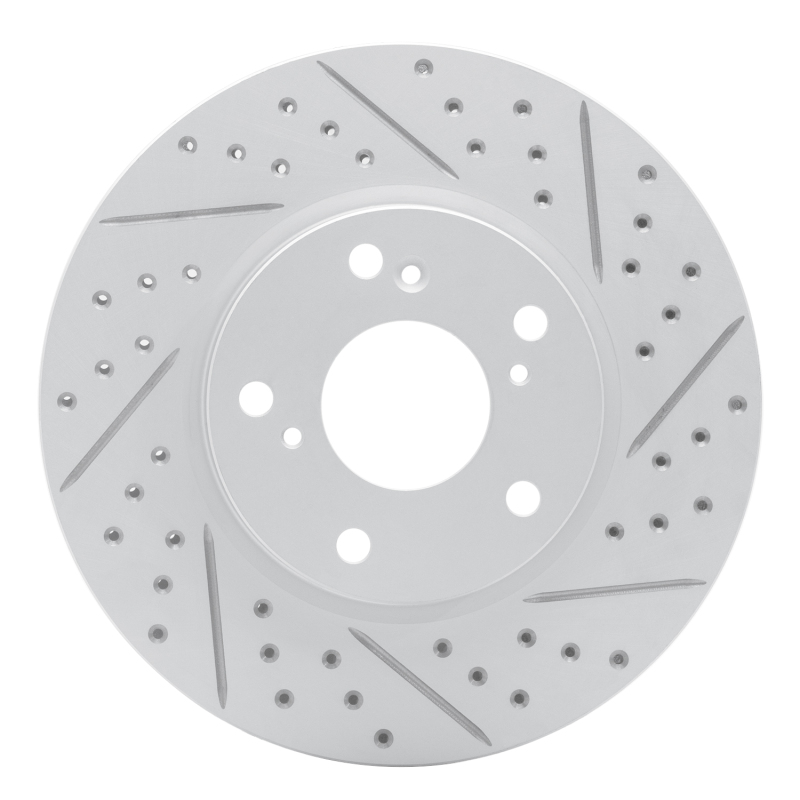 Honda Civic Brake Rotor (1) - Front Right - DFC - Geoperformance Drilled & Slotted - `16-`26