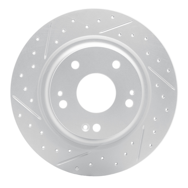 Honda Civic Brake Rotor (1) - Rear Left - DFC - Drilled & Slotted Geoperformance - `17-`20