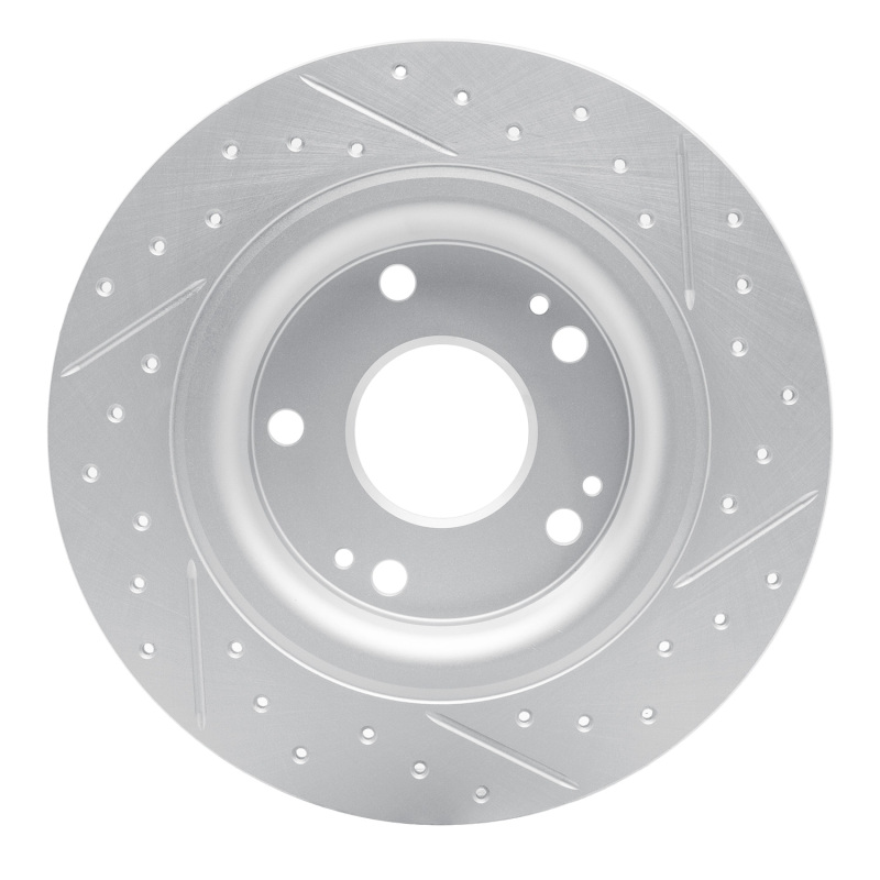 Honda Civic Brake Rotor (1) - Rear Left - DFC - Drilled & Slotted Geoperformance - `17-`20