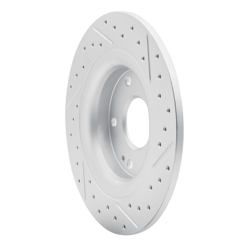 Honda Civic Brake Rotor (1) - Rear Left - DFC - Drilled & Slotted Geoperformance - `17-`20