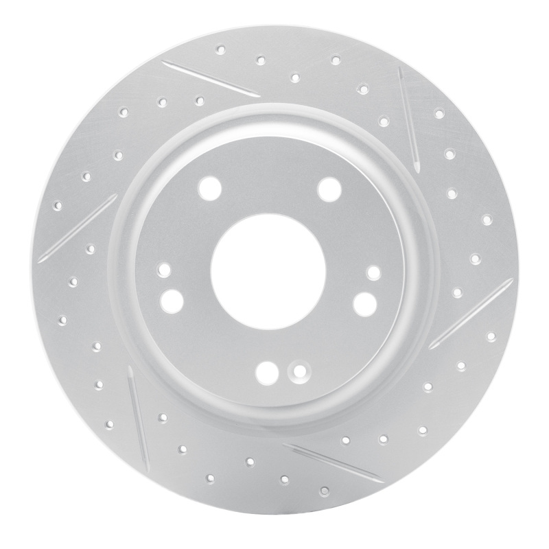 Honda Civic Brake Rotor (1) - Rear Right - DFC - Drilled & Slotted Geoperformance - `17-`20