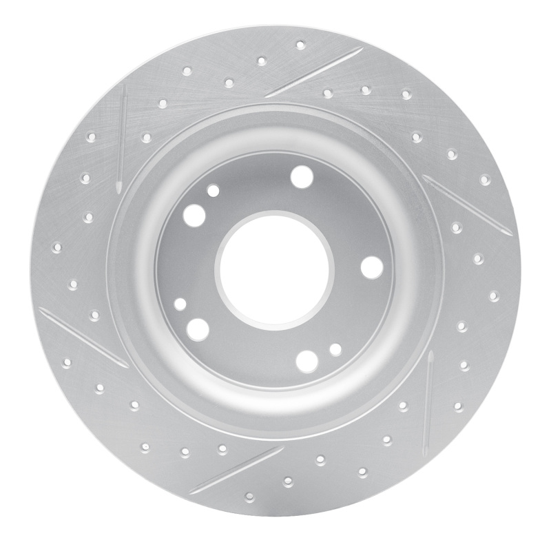 Honda Civic Brake Rotor (1) - Rear Right - DFC - Drilled & Slotted Geoperformance - `17-`20