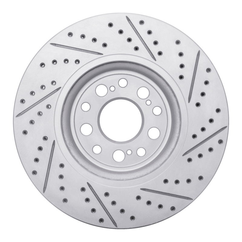 Honda Clarity Brake Rotor (1) - Front Left - DFC - Drilled & Slotted Geoperformance - `17-`21