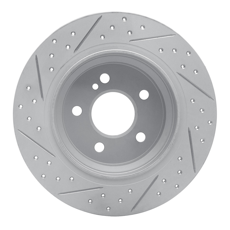 Mercedes-Benz E500 Brake Rotor (1) - Rear Right - DFC - Drilled & Slotted Geoperformance - `03-`16