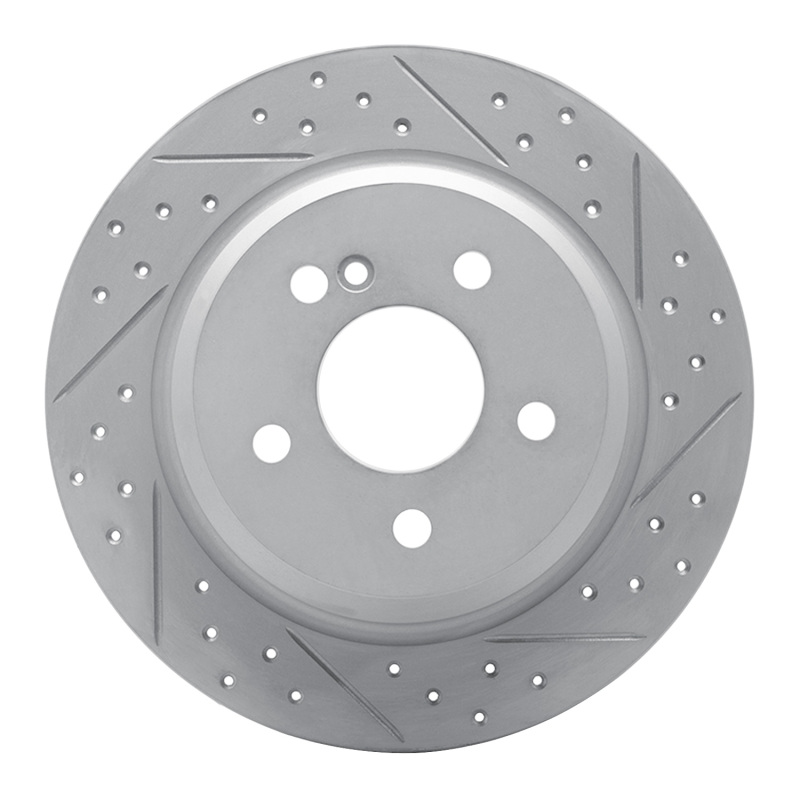 Mercedes-Benz E500 Brake Rotor (1) - Rear Right - DFC - Drilled & Slotted Geoperformance - `03-`16