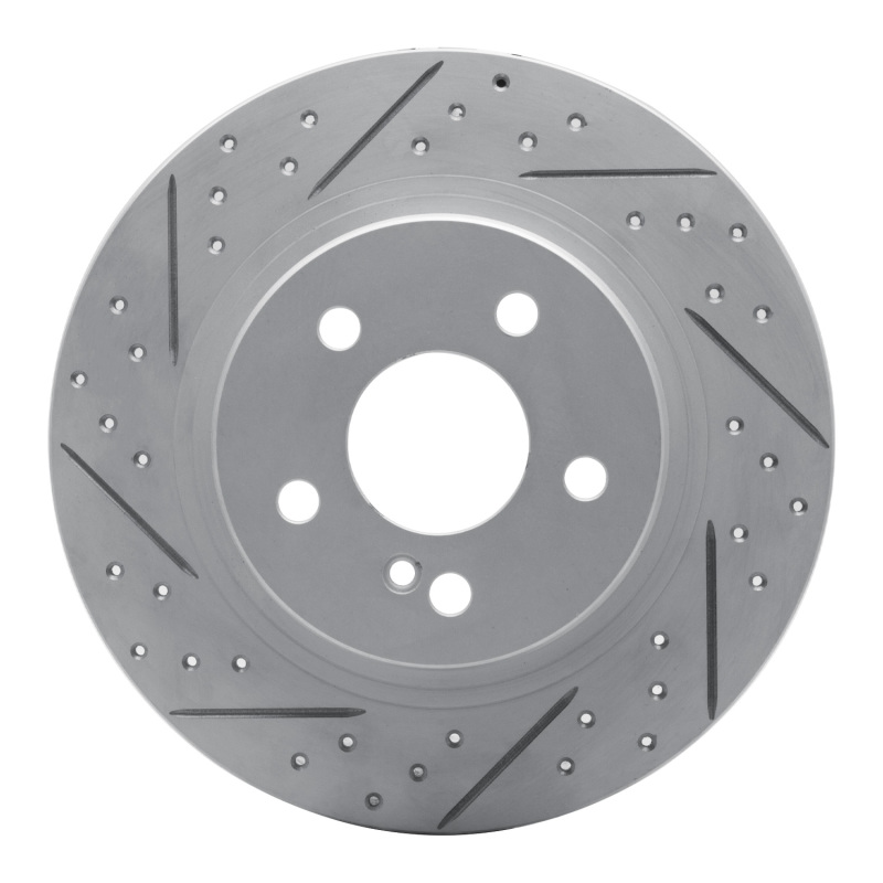 Mercedes-Benz C200 Brake Rotor (1) - Rear Left - DFC - Geoperformance Drilled & Slotted - `08-`15