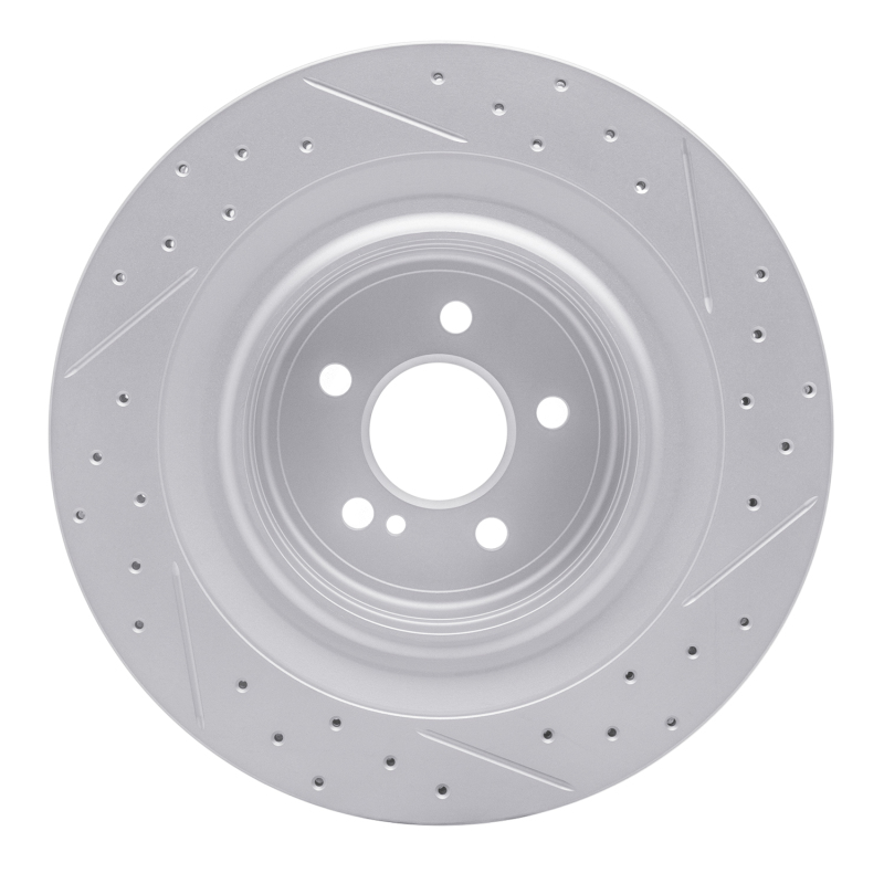 Mercedes-Benz E63 AMG Brake Rotor (1) - Rear Left - DFC - Geoperformance - Drilled & Slotted - `10-`18