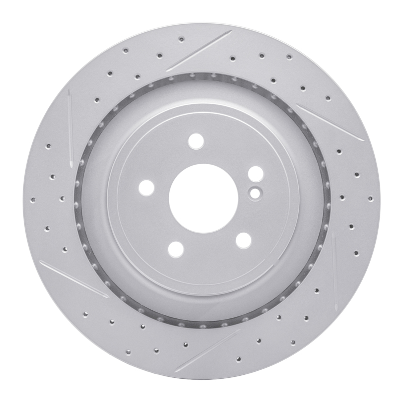 Mercedes-Benz E63 AMG Brake Rotor (1) - Rear Left - DFC - Geoperformance - Drilled & Slotted - `10-`18