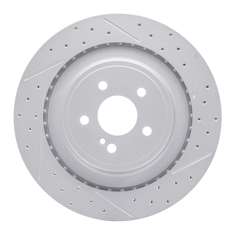 Mercedes-Benz CLS63 AMG Brake Rotor (1) - Rear Right - DFC - Geoperformance Rotor - Drilled and Slotted - `10-`18