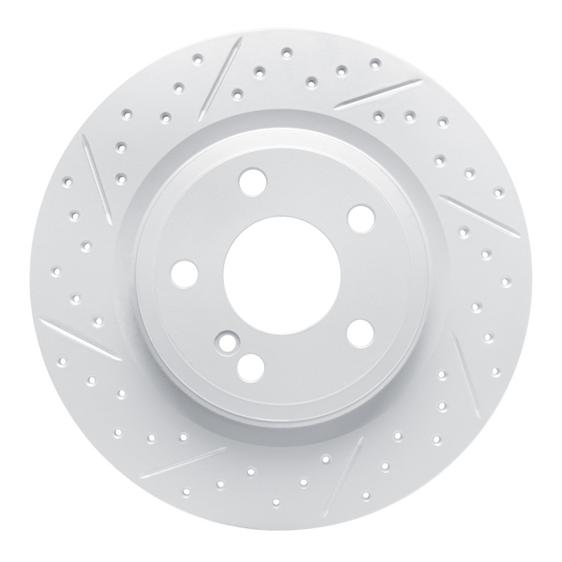 Mercedes-Benz SLK250 Brake Rotor (1) - Rear Left - DFC - Geoperformance, Drilled & Slotted - `12-`20