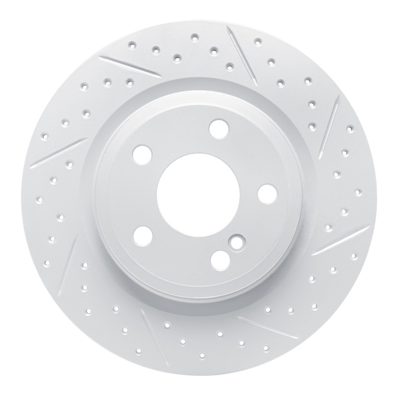 Mercedes-Benz SLK350 Brake Rotor (1) - Rear Right - DFC - Drilled & Slotted Geoperformance - `12-`20