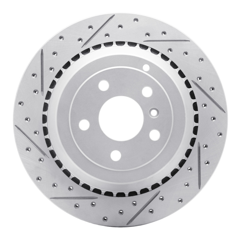 Mercedes-Benz R500 Brake Rotor (1) - Rear Left - DFC - Geoperformance Drilled & Slotted - `06-`12