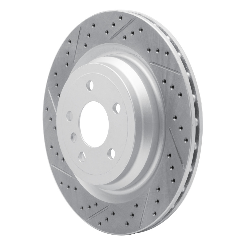 Mercedes-Benz Gle43 AMG Brake Rotor (1) - Rear Left - DFC - Geoperformance Rotor - Drilled and Slotted - `12-`19