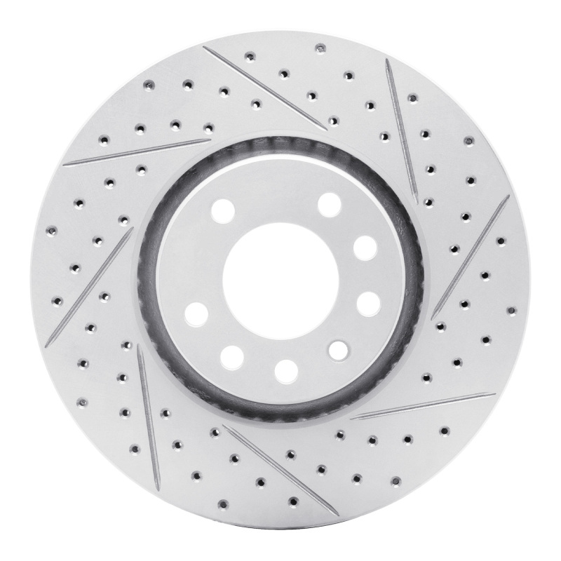 Chevrolet Astra Brake Rotor (1) - Front Right - DFC - Drilled & Slotted Geoperformance - `99-`10