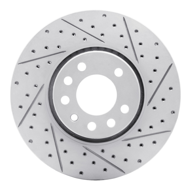 Cadillac Bls Brake Rotor (1) - Front Right - DFC - Geoperf Rotors - Drill & Slot - `03-`11