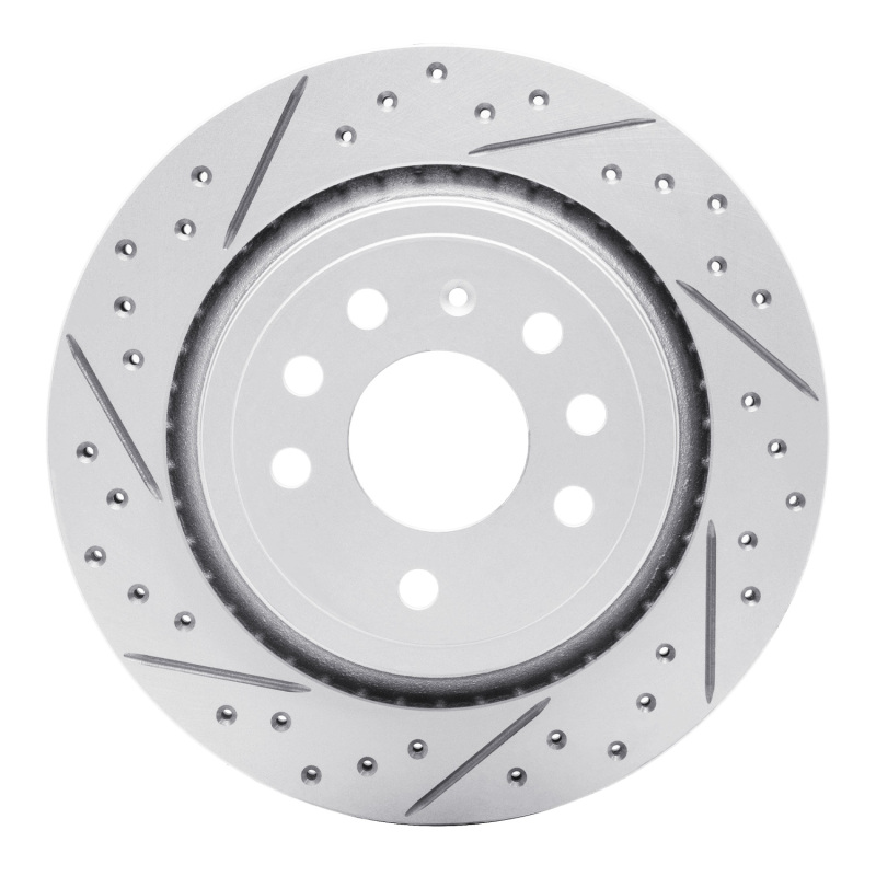 Cadillac Bls Brake Rotor (1) - Rear Left - DFC - Geoperformance Drilled & Slotted - `03-`11