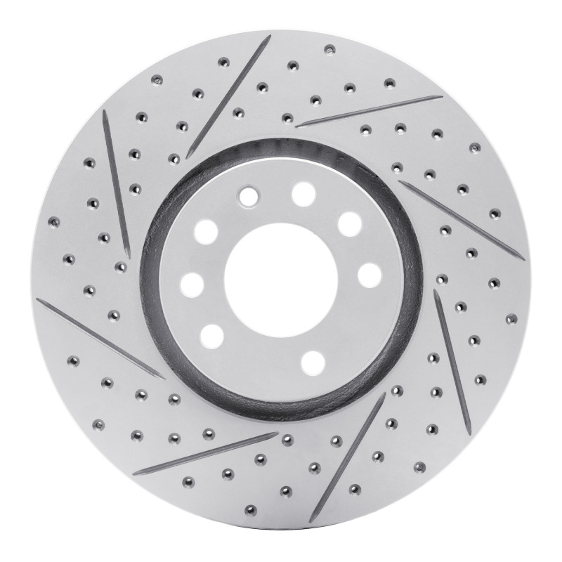 Cadillac Bls Brake Rotor (1) - Front Left - DFC - Geoperformance Drilled & Slotted - `03-`11