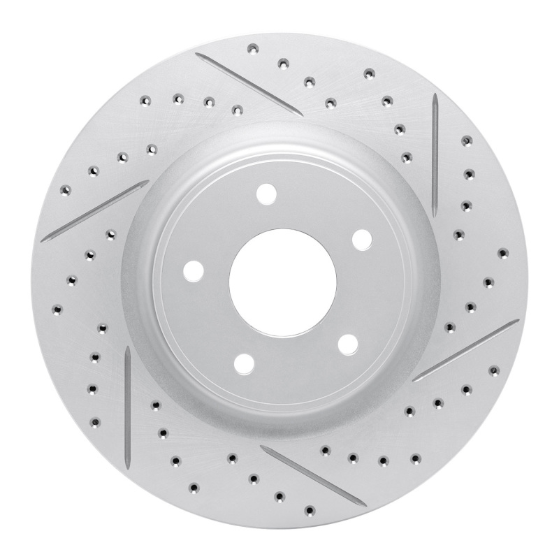 Nissan Rogue Brake Rotor (1) - Front Right - DFC - Drilled & Slotted Geoperformance - `14-`19
