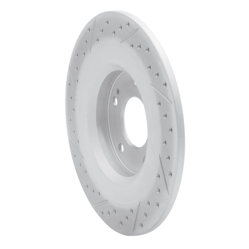 Mitsubishi Eclipse Cross Brake Rotor (1) - Rear Right - DFC - Geoperformance Drilled & Slotted - `13-`25