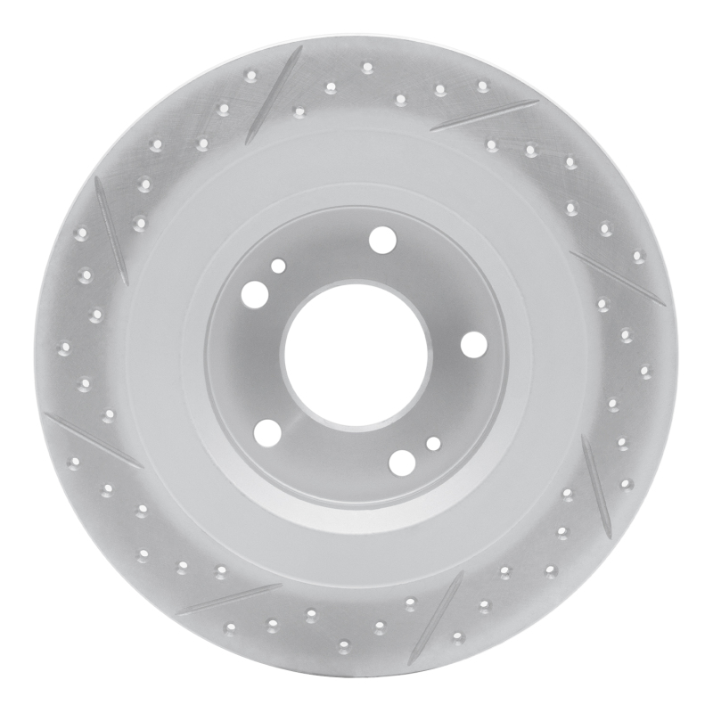Mitsubishi Eclipse Cross Brake Rotor (1) - Rear Right - DFC - Geoperformance Drilled & Slotted - `13-`25