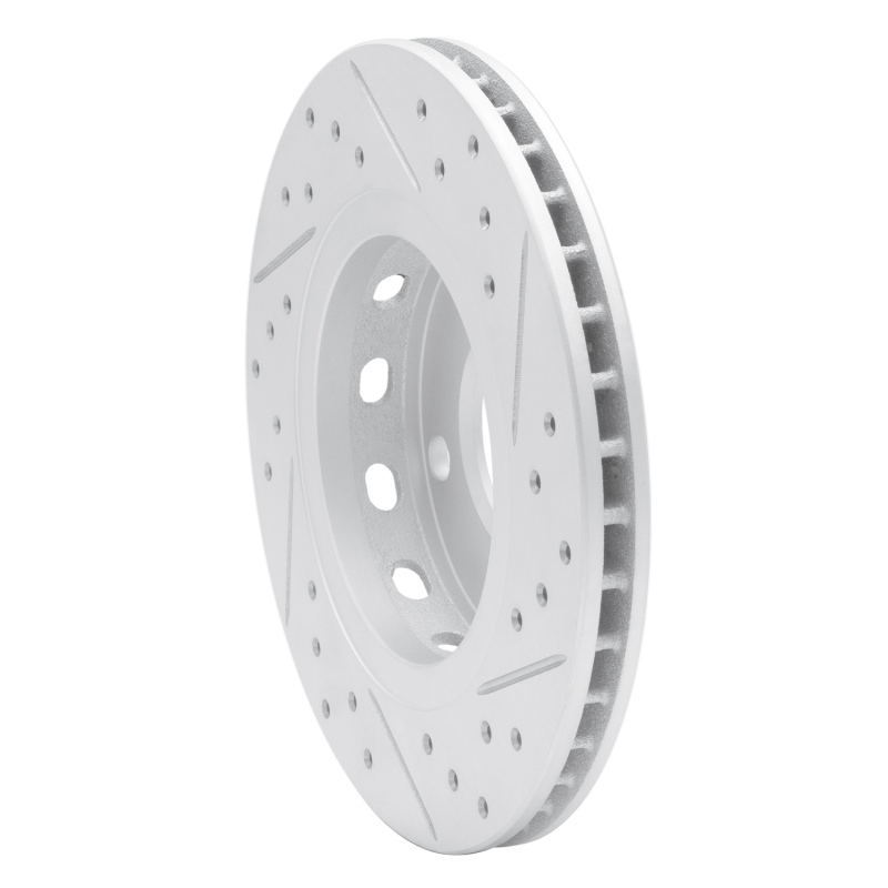 Audi S4 Brake Rotor (1) - Rear Left - DFC - Drilled & Slotted Geoperformance - `00-`02