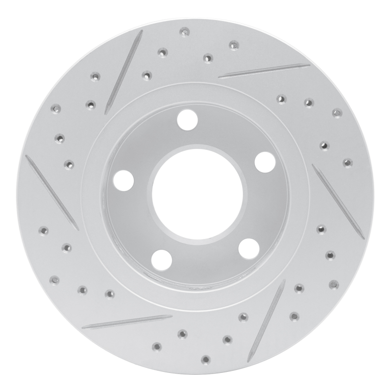Audi S4 Brake Rotor (1) - Rear Right - DFC - Geoperformance Drilled & Slotted - `00-`02