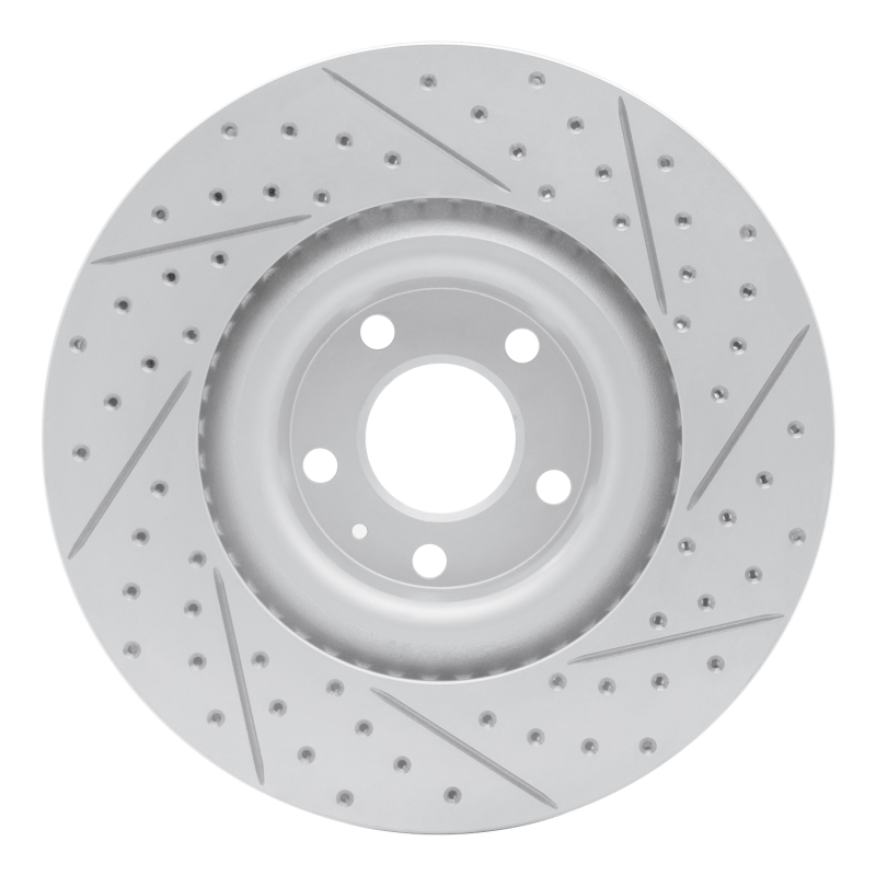 Audi S4 Brake Rotor (1) - Front Left - DFC - Geoperformance Drilled & Slotted - `04-`09