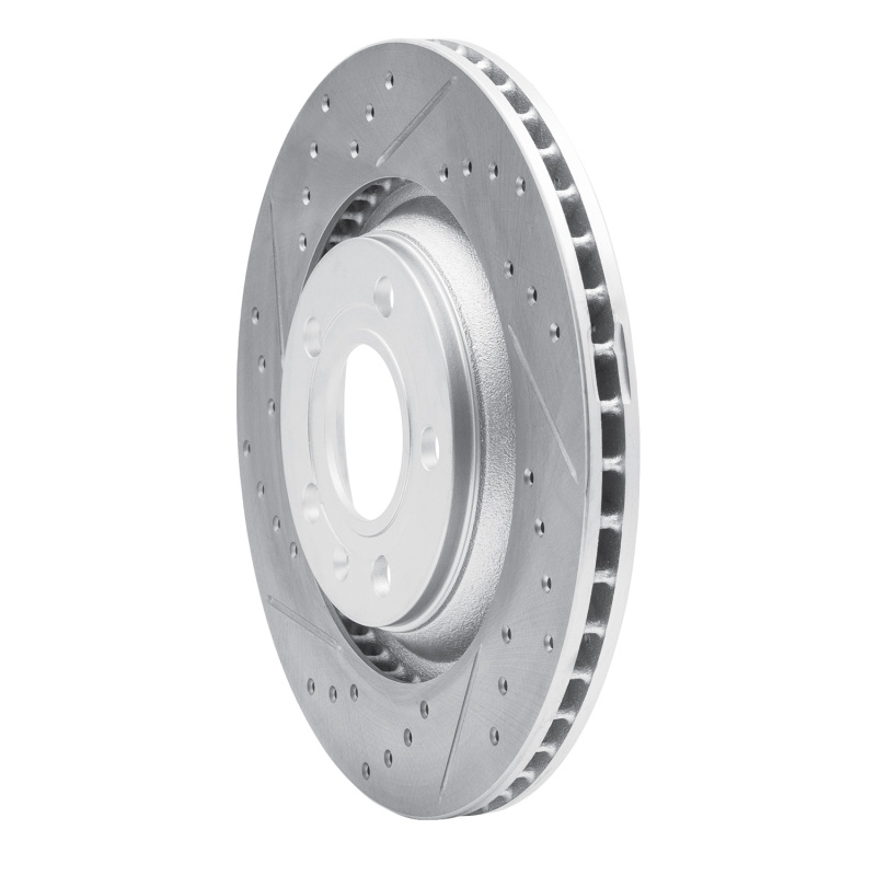 Audi S4 Brake Rotor (1) - Rear Left - DFC - Geoperformance Rotor - Drilled & Slotted - `04-`09