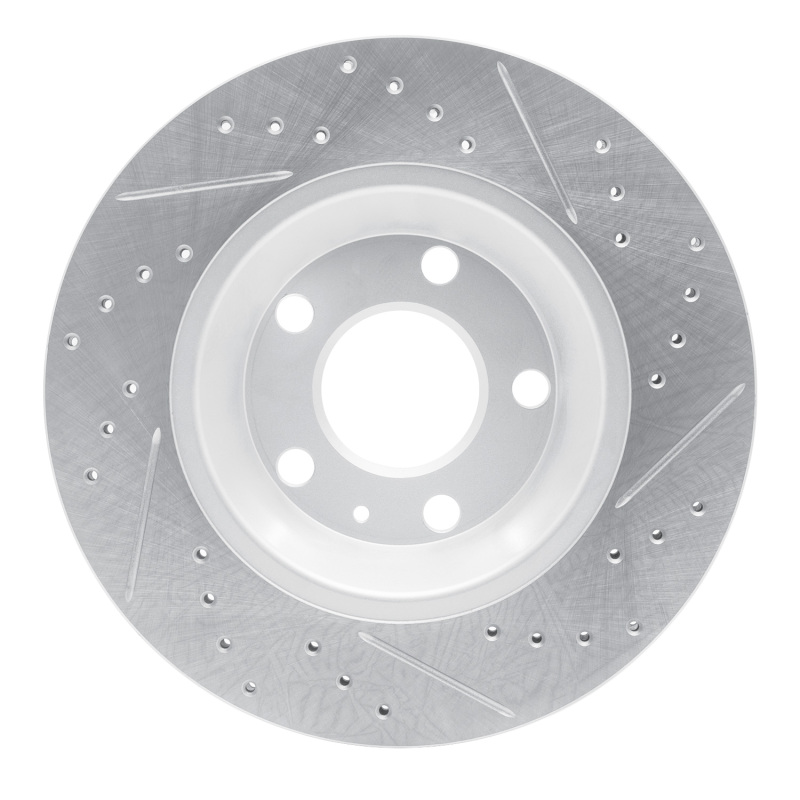 Audi S4 Brake Rotor (1) - Rear Left - DFC - Geoperformance Rotor - Drilled & Slotted - `04-`09