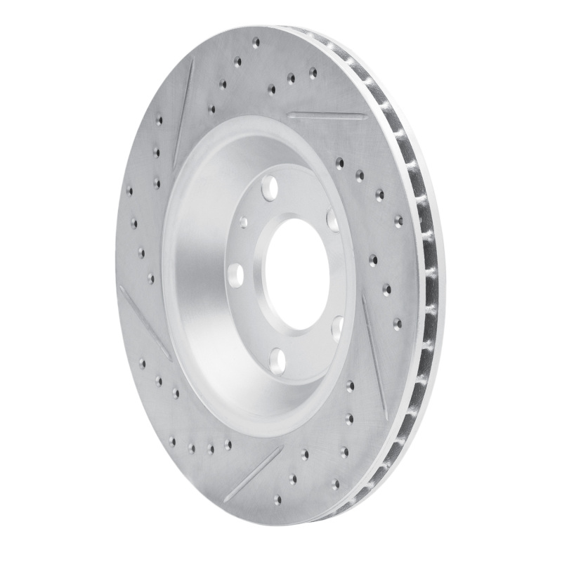 Audi S4 Brake Rotor (1) - Rear Right - DFC - Drilled & Slotted Geoperformance - `04-`09