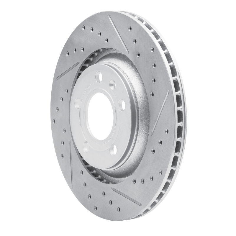 Audi S4 Brake Rotor (1) - Rear Right - DFC - Drilled & Slotted Geoperformance - `04-`09