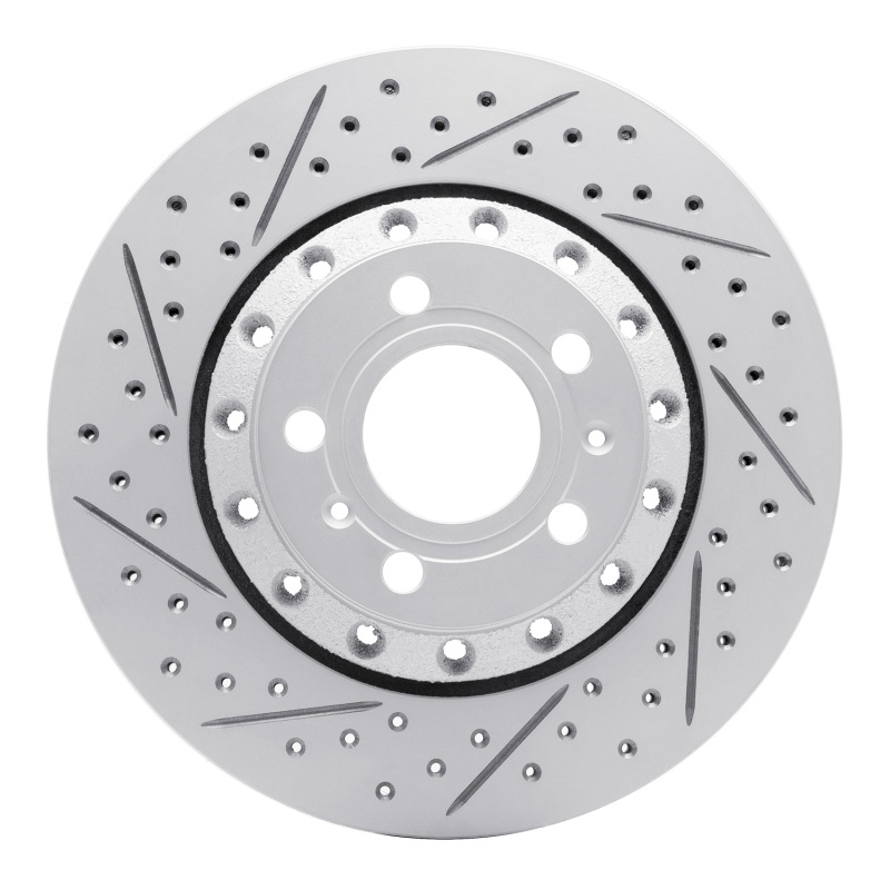 Audi A8 Brake Rotor (1) - Rear Left - DFC - Drilled & Slotted Geoperformance - `04-`10