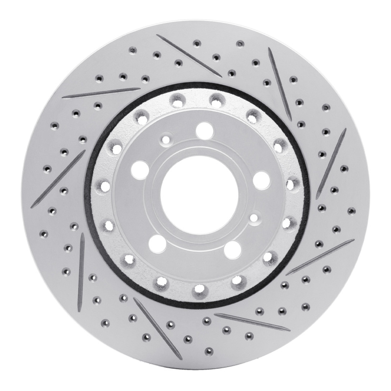 Audi A8 Brake Rotor (1) - Rear Right - DFC - Geoperformance Rotors - Drilled & Slotted - `04-`10
