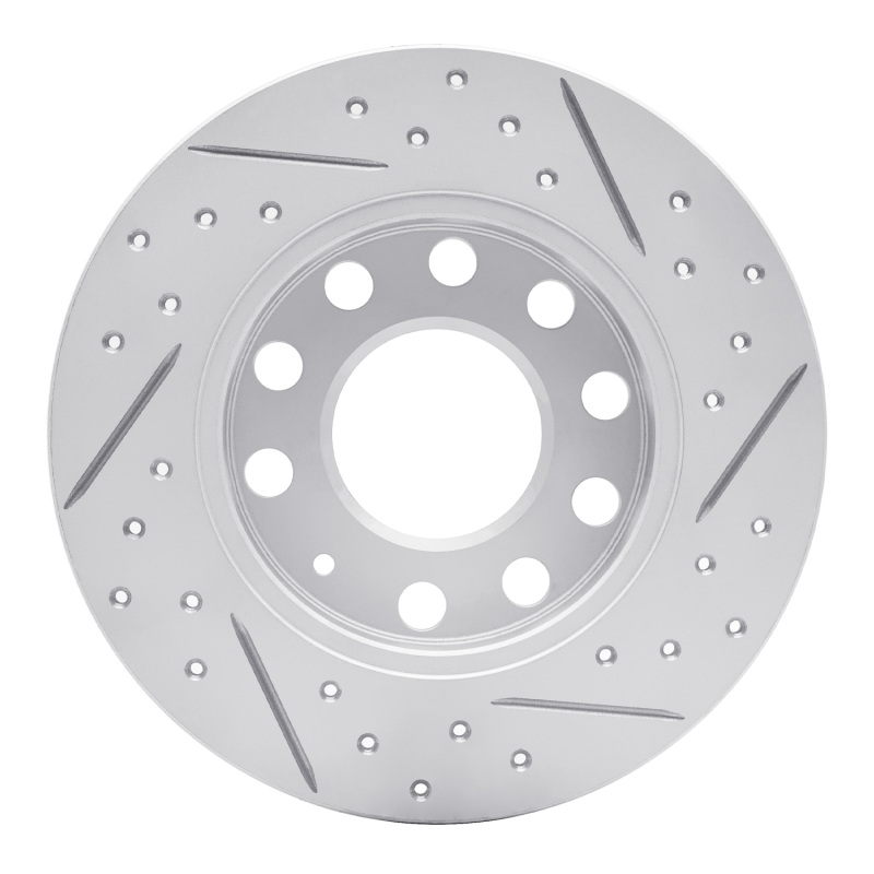 Audi A4 Quattro Brake Rotor (1) - Rear Left - DFC - Geoperformance Drilled & Slotted - `02-`06