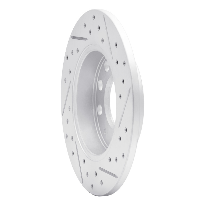 Audi A4 Quattro Brake Rotor (1) - Rear Left - DFC - Geoperformance Drilled & Slotted - `02-`06