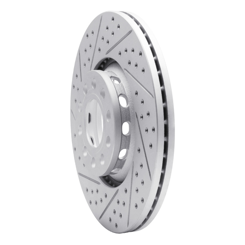 Audi A4 Brake Rotor (1) - Front Left - DFC - Geoperformance Drilled & Slotted - `97-`06