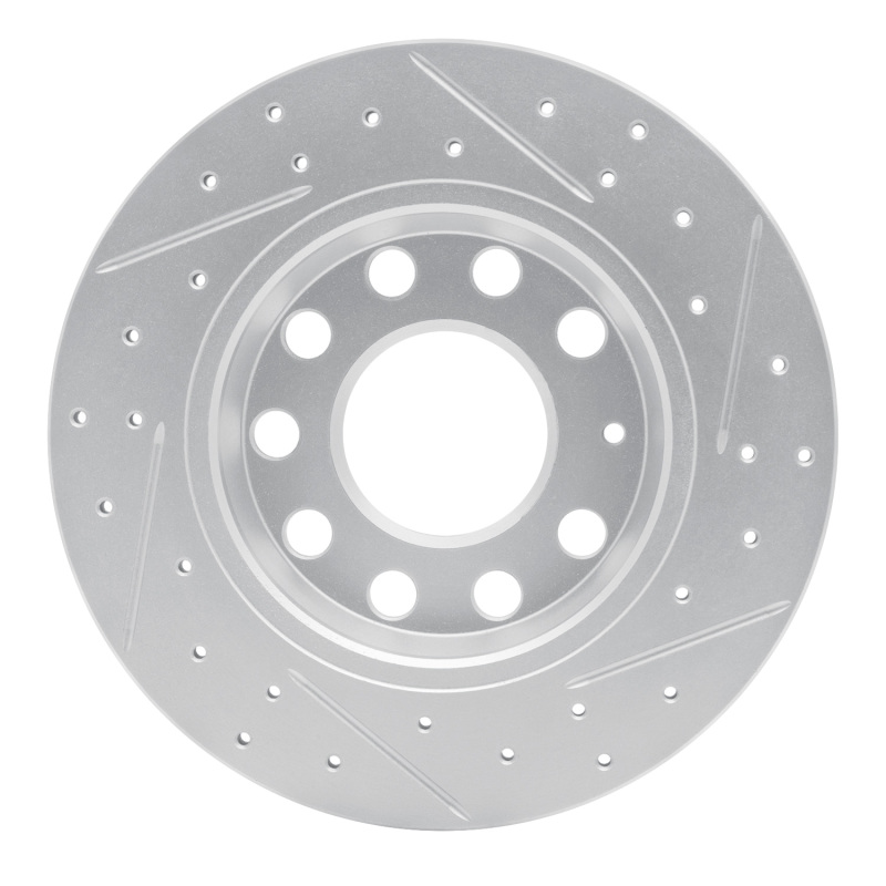 Audi A4 Quattro Brake Rotor (1) - Rear Left - DFC - Drilled & Slotted Geoperformance - `00-`08