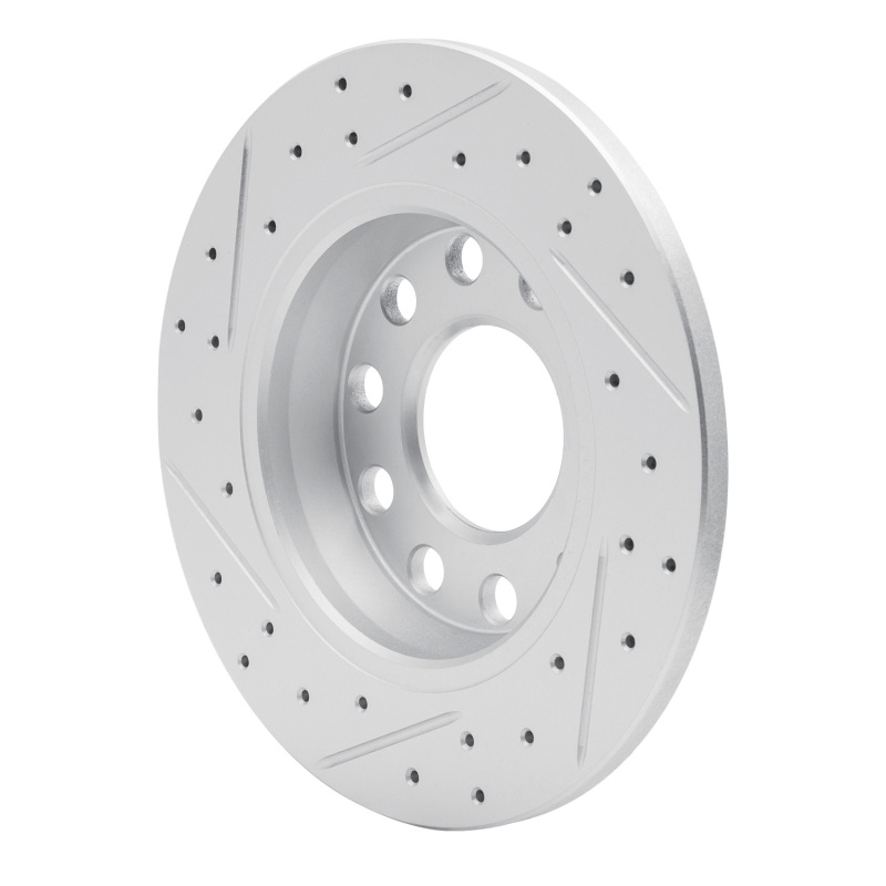 Audi A4 Quattro Brake Rotor (1) - Rear Right - DFC - Geoperformance, Drilled & Slotted - `00-`08