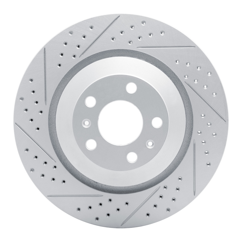 Audi A8 Brake Rotor (1) - Rear Left - DFC - Drilled & Slotted Geoperformance - `04-`18