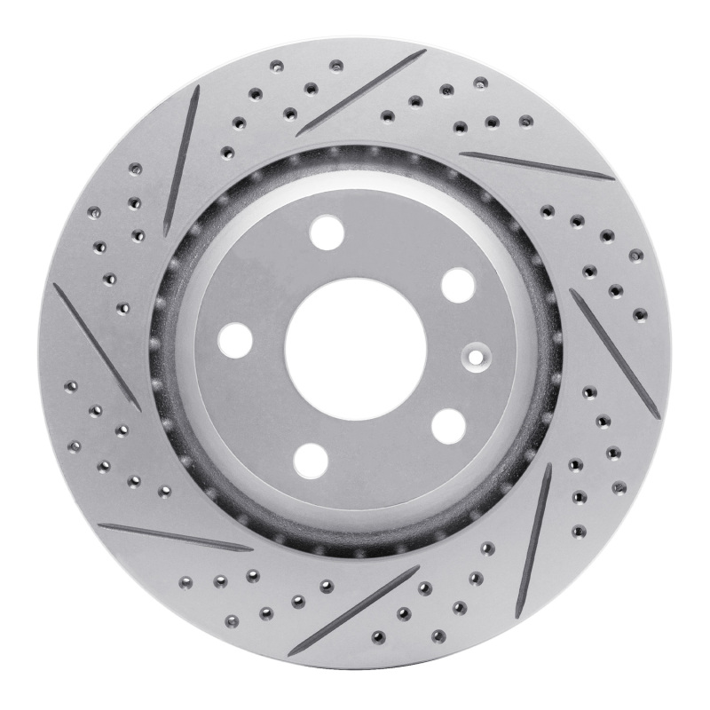 Audi Tts Quattro Brake Rotor (1) - Rear Left - DFC - Geoperformance Drilled & Slotted - `08-`15
