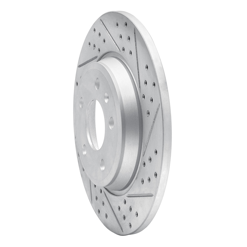 Audi A4 Brake Rotor (1) - Rear Right - DFC - Geoperformance, Drilled & Slotted - `08-`25