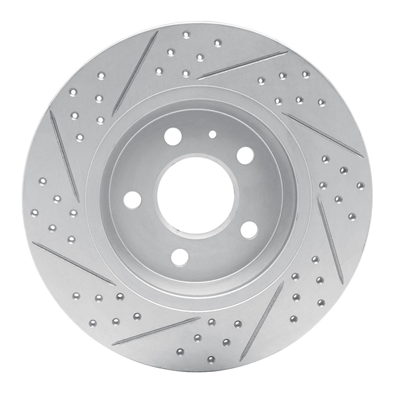 Audi A4 Brake Rotor (1) - Rear Right - DFC - Geoperformance, Drilled & Slotted - `08-`25