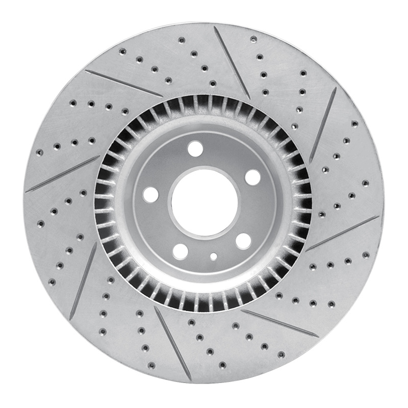 Audi A7 Quattro Brake Rotor (1) - Front Left - DFC - Drilled & Slotted Geoperformance - `12-`18