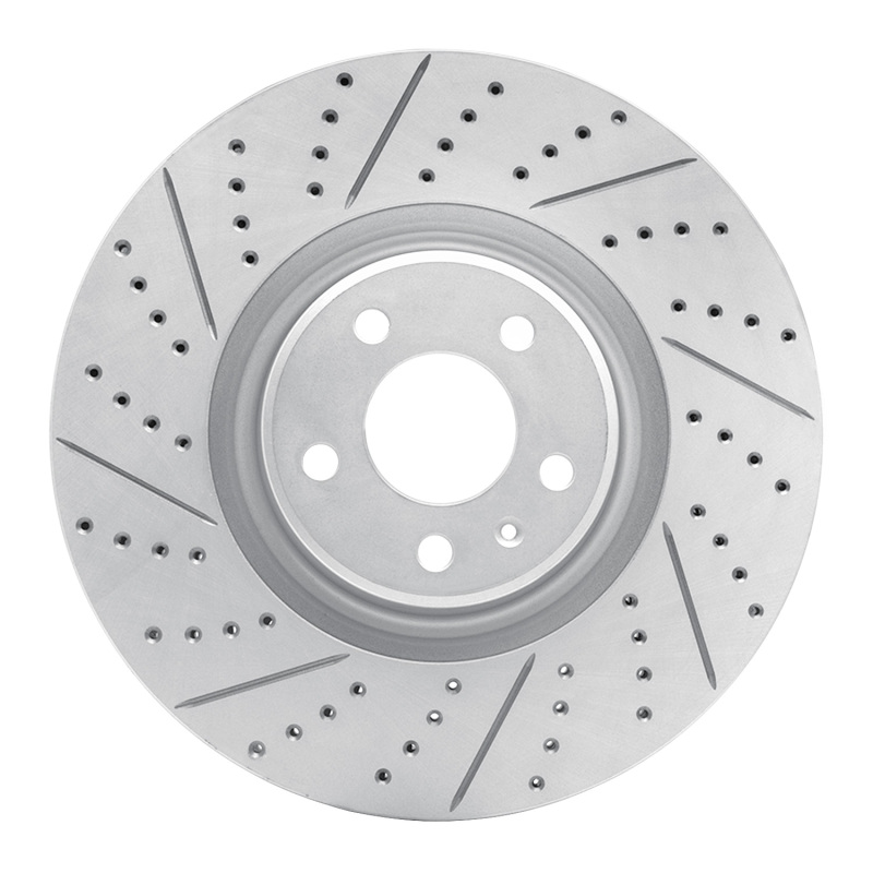 Audi A7 Quattro Brake Rotor (1) - Front Left - DFC - Drilled & Slotted Geoperformance - `12-`18