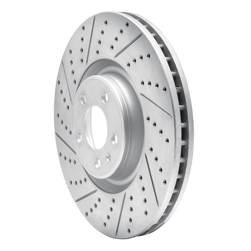 Audi A7 Quattro Brake Rotor (1) - Front Left - DFC - Drilled & Slotted Geoperformance - `12-`18